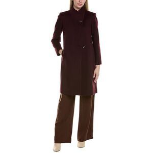 Fleurette Womens  Medium Wool Coat